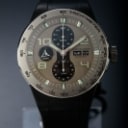 Porsche Design. Men's chronograph model Flat Six in steel with gray dial - box + certificate. 2009