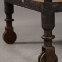 Industri designet reol, patineret jern og træ
