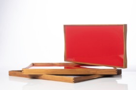 Finn Juhl. Vendebakker af teak og laminat - 'Turning Tray' (3)