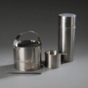 Stelton. Arne Jacobsen Cylinda Line. Isspand, istang, shaker, lille askebæger (4)