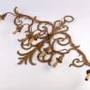 Large wall lamp from the 50s made of gilded brass