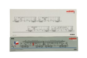 Märklin 3781+48500 Digital HO: Diesel Electric locomotive DM EMD F7 and Hopper car set (2)