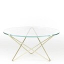 Dennis Marquart for OXDenmarq. Model O table. Sofabord med plade af glas
