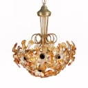 Paolo Venini. Italian flower-shaped chandelier from the 60s
