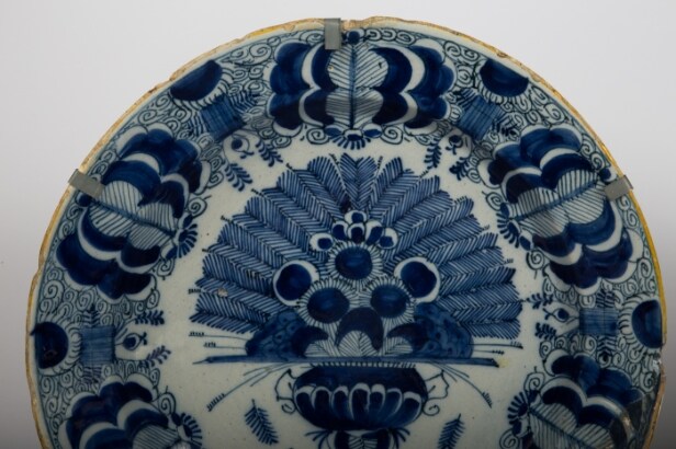 Samling tallerkener/vægplatter fra Delft, keramik, Holland (7)