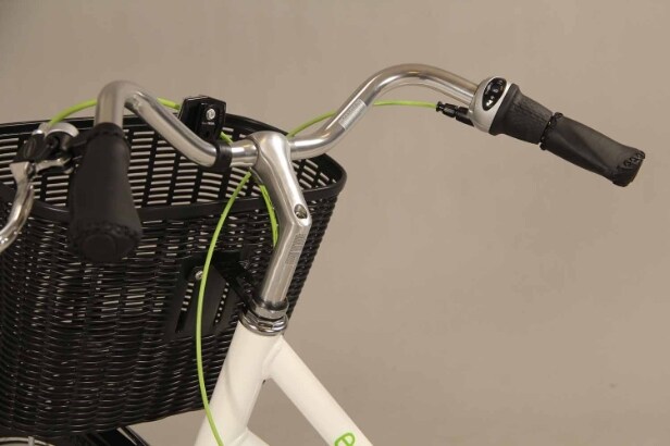 ECO2. Hvid unisex cykel. Model 'Retro'