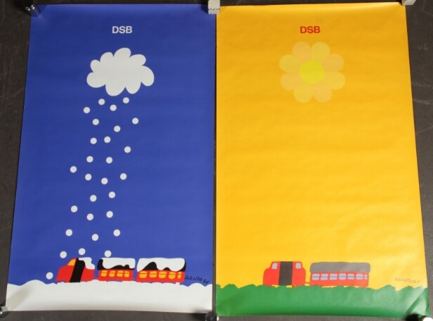 Per Arnoldi, Bo Bonfils m.fl. Plakater, kalender samt bog for DSB (8)