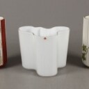 Lyngby vaser samt Alto vase, porcelæn og glas (3)