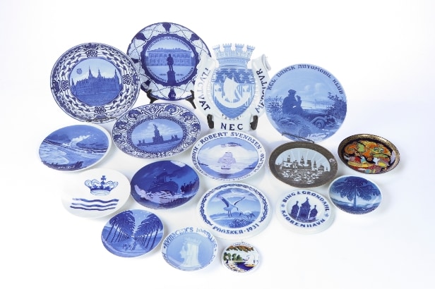 Royal Copenhagen og Bing og Grøndahl mm. Samling platter (17)