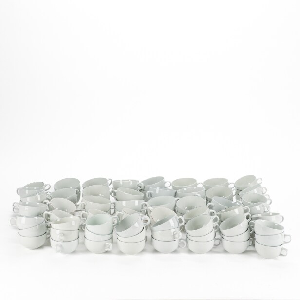 Grethe Meyer for Royal Copenhagen. 'Blåkant, rødkant samt four seasons' service af porcelæn (351)