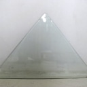 Moderne vitrineskab af metal og glas