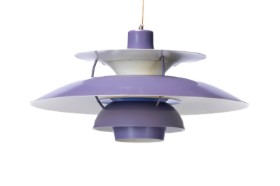 Poul Henningsen for Louis Poulsen. PH5 pendant, purple.