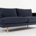 YFP by Wendelbo. 2.5-seater sofa model 056, velour, oak