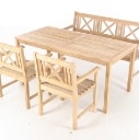 Cinas. Teak garden set - Model Rosenborg (4)