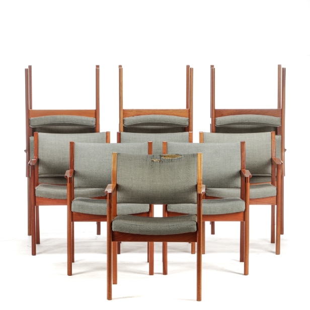 Christian Hvidt. Twelve mahogany armchairs (12)