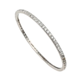 Cartier: A diamond bangle of platinum, approx. 4.50 ct. Circa 1910-20.