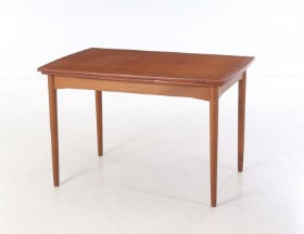 Dining table with Dutch teak / beech extension, 1960s