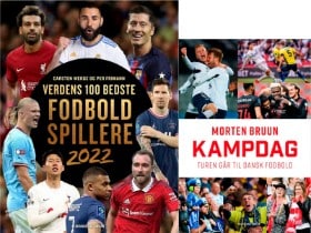 'Verdens 100 bedste fodboldspillere 2022' af Carsten Werge og Per Frimann og 'Kampdag - Turen går til dansk fodbold' af Morten Bruun (2)