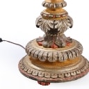 Italian floor lamp from the 60s made of hand-carved wood