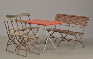 Meningsfuld Ambitiøs ting Havemøbler af træ/jern, 1900-tallets start (6) - Lauritz.com