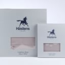 127. Hästens. Double, extra long duvet cover and one pillowcase, Satin Pure Dusty Mauve, respectively 275x240 and 60x80 cm (2)