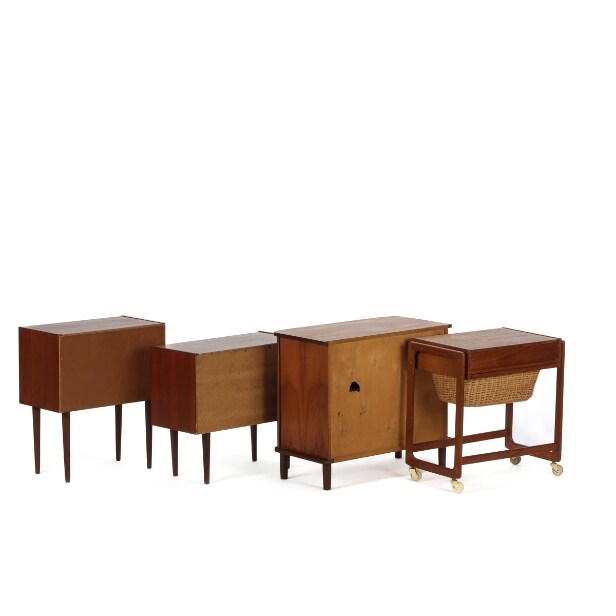 Samling møbler af teak, ca. 1950-/1960'erne (4)