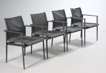 Henrik Pedersen. Fire havestole / stabelstole, model 180 Stacking Chair (4)