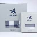 127. Hästens. Duvet cover and pillowcase, Original Blue Check, respectively 155x220 and 50x60 cm (2)