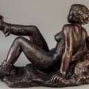Gerhard Henning cd, liggende kvinde, skulptur af bronze  Denne vare er sat til omsalg under nyt varenummer 4390807