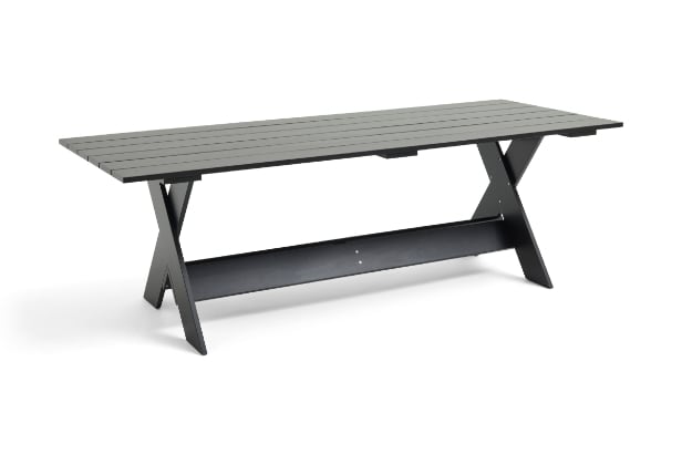 Gerrit Rietveld for HAY. Outdoor dining table, L 230 cm, Crate Collection. Black