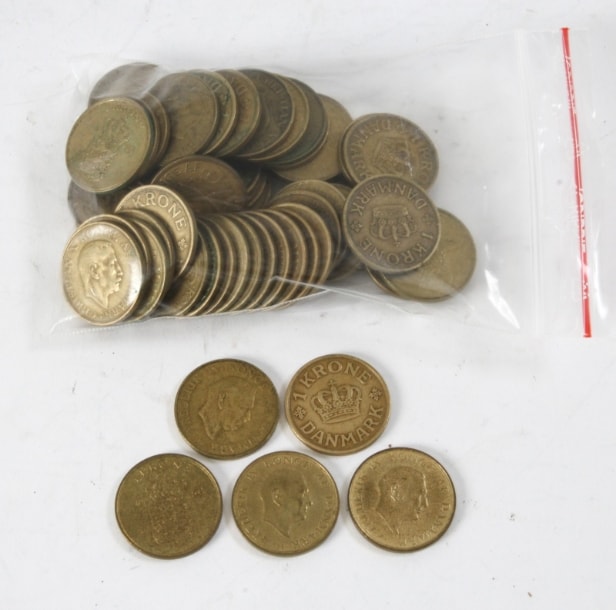 Denmark. Collection better 1 kroner 1929-1959 (56)