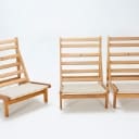 Bernt Petersen (1937-2017) for Schiang Møbler: Three 'Cloth Chairs' and accompanying bench/side table (4)