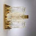 Limburg. Wall lamp made of brass and crystal glass