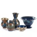 H.A. Kähler. Five vases and bowls. (5)
