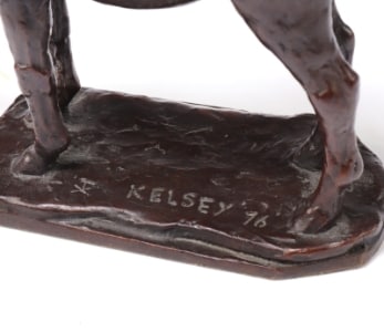 Kelsey 騎馬像 ブロンズ製 2体セット 1976年製 Kelsey 騎馬像 ブロンズ