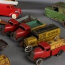 Lehmann, Tekno, Schuco mm. Samling gammelt legetøj 
