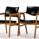 Erik Kirkegaard and others Two oak armchairs (2)
