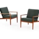 Grete Jalk. Et par hvilestole model 118, teak