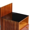 Mojmir Pozar. Mahogany side table/nightstand from the 60s