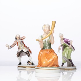 Royal Copenhagen/Bing and Grondahl. Collection of porcelain figurines. (3)