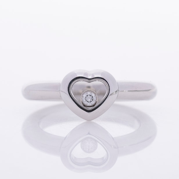 Chopard. Happy Diamonds Icons ring in 18 kt white gold, size 50