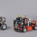 Lego Technic. Lastbil m/ anhænger samt bil, 8285 & 8297, m/ manualer (2)
