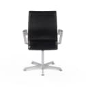 Arne Jacobsen. Oxford lavrygget armstol, sort læder, 'Red label' 2008