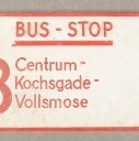 Metalskilte, busskilte. (5)