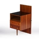 Mojmir Pozar. Mahogany side table/nightstand from the 60s