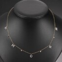 Amore necklace in 18 kt. gold with diamonds