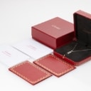 Cartier 'Double C' brilliant charm and necklace in 18kt white gold
