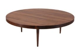 Christian Troels for dk3. The Groove Coffe Table, valnød, Ø 110 cm