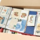 LOT 96. POSTCARD. Large collection of postcards in 18 volumes