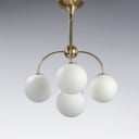 Max Bil for Temde. 'Sputnik' pendant from the 70s made of glass and brass